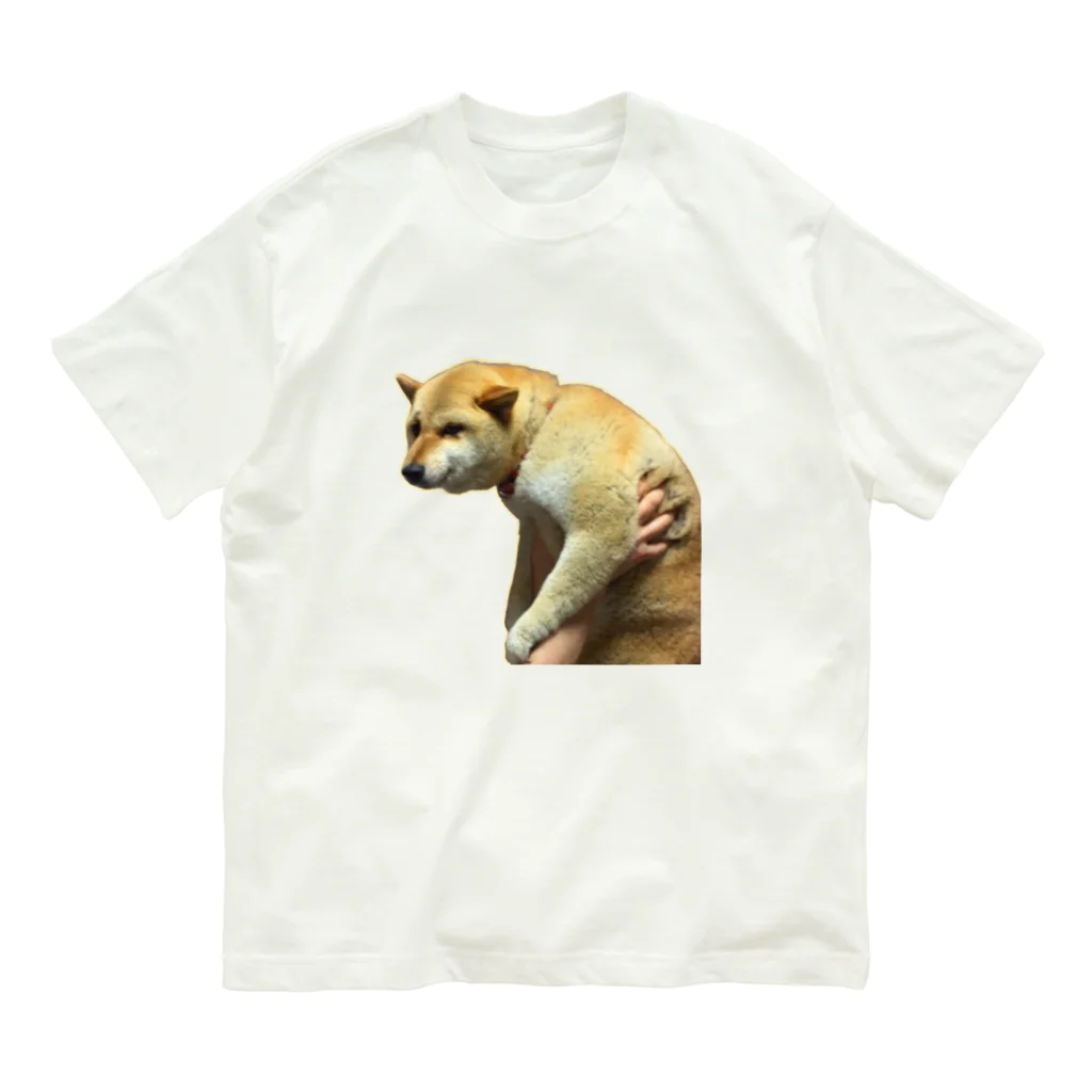 柴犬しばわんこhana873の微妙な表情のもふもふ柴犬しばいぬ オーガニックコットンTシャツ