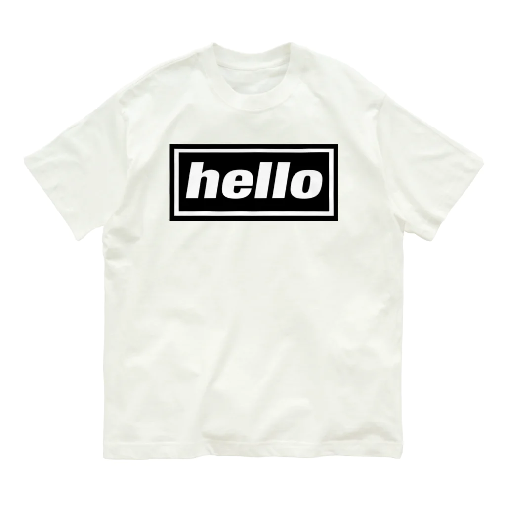 DRIPPEDのhello-ハロー- BOXロゴ オーガニックコットンTシャツ