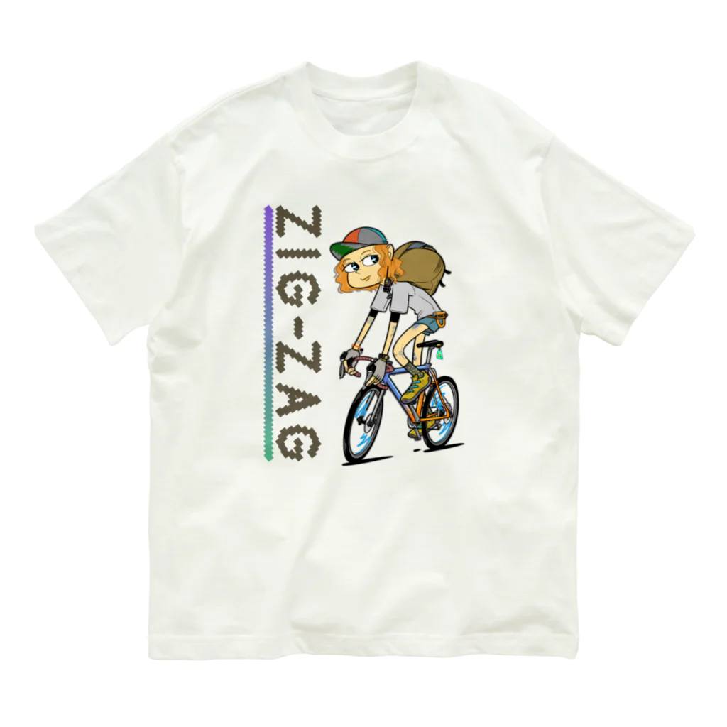 nidan-illustrationの“ZIG-ZAG” 1 オーガニックコットンTシャツ