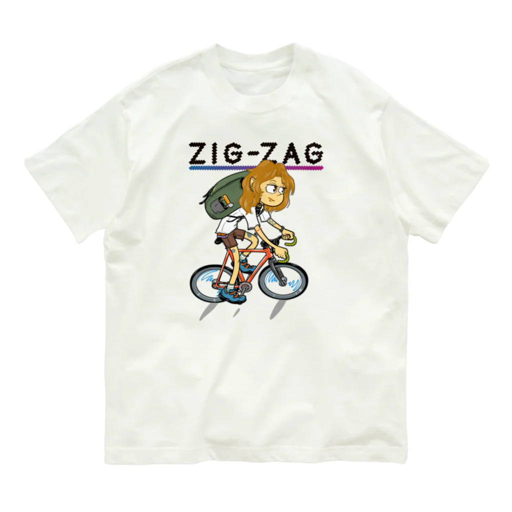 nidan-illustrationの“ZIG-ZAG” 2 オーガニックコットンTシャツ