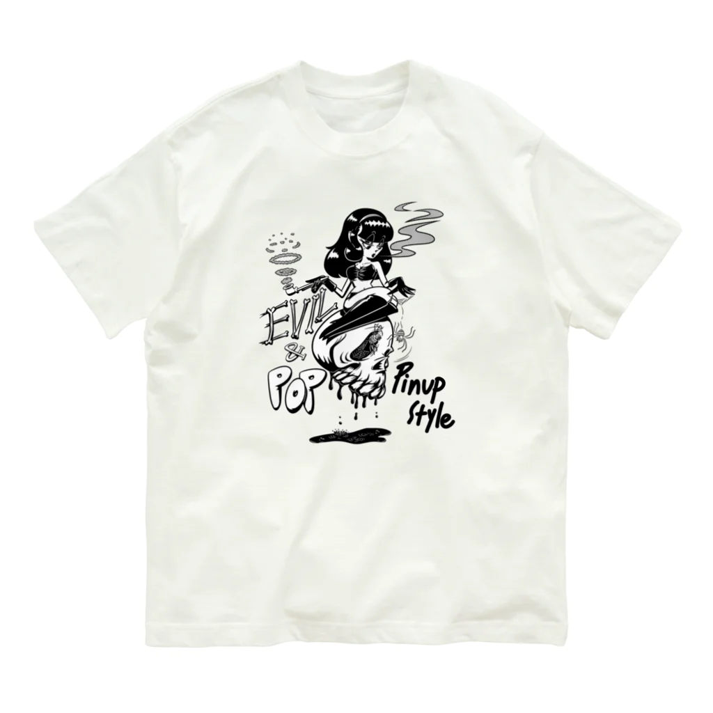 nidan-illustrationの“evil & pop" #1 オーガニックコットンTシャツ