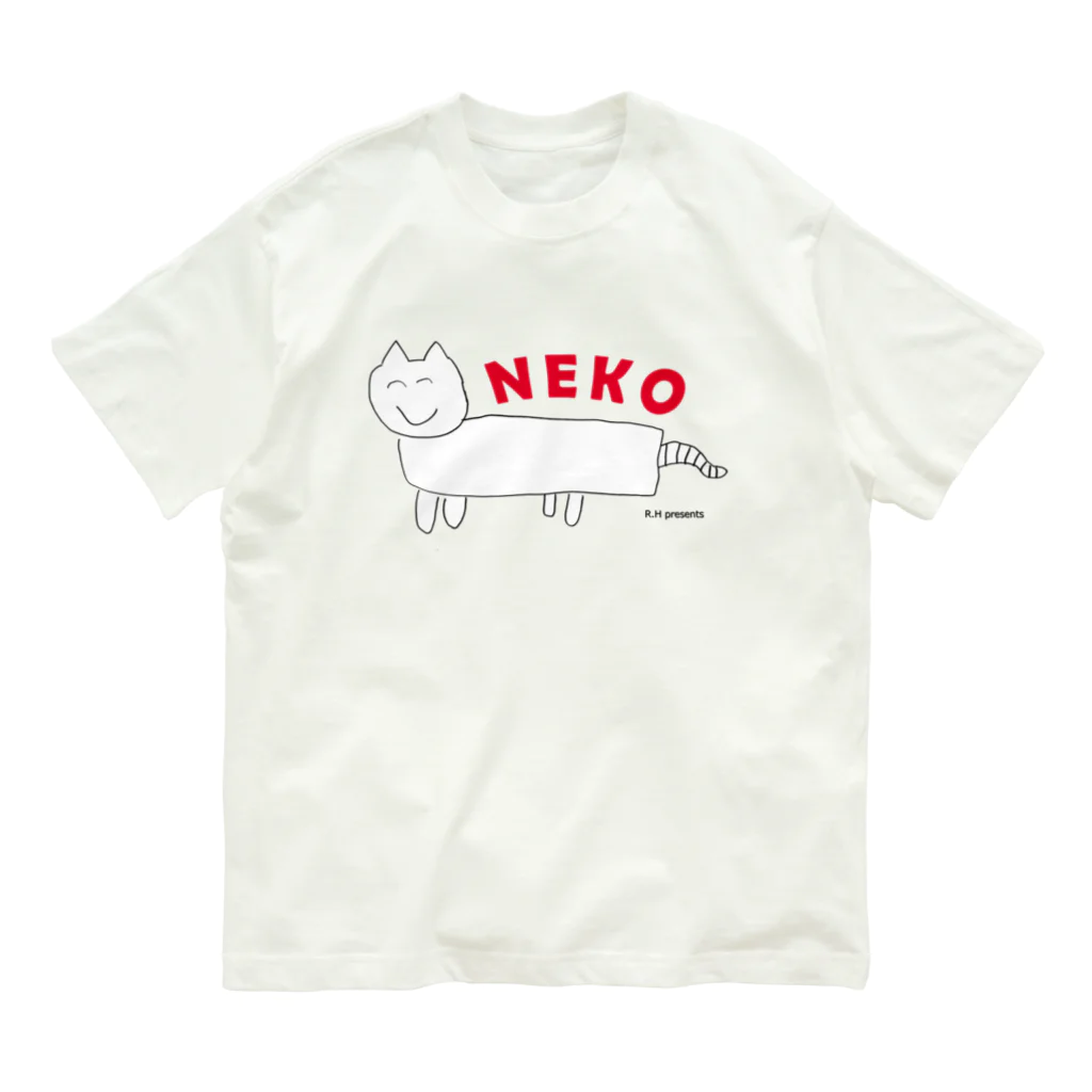 ぞうちゃんショップのねこ（小2） オーガニックコットンTシャツ