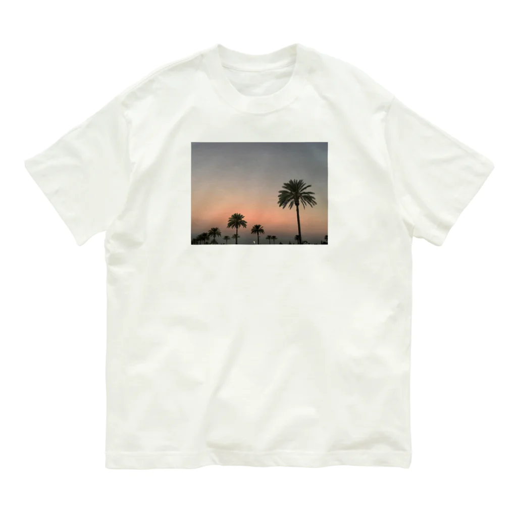 nature lover shop のLA palms オーガニックコットンTシャツ