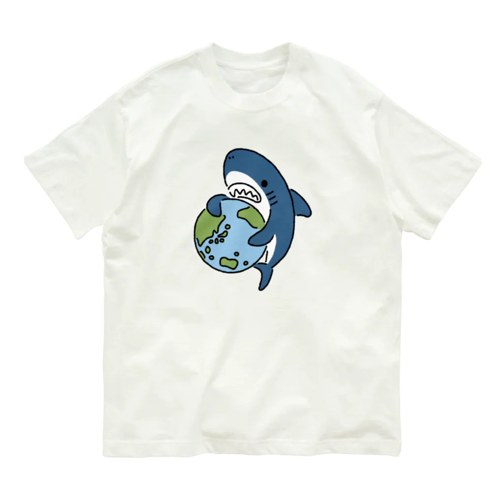 サメ わりとおもいの地球にやさしいサメ Organic Cotton T-Shirt