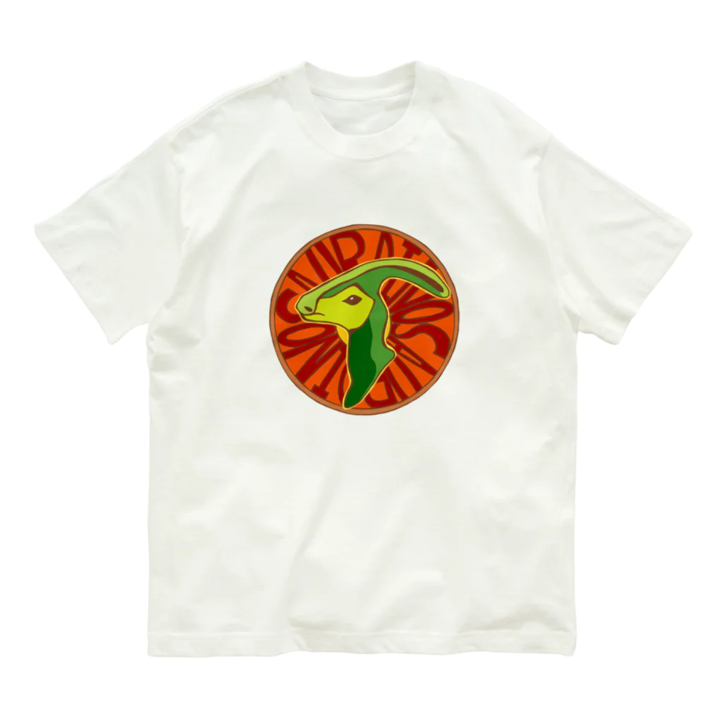 prunelleのパラサウロロフス Organic Cotton T-Shirt