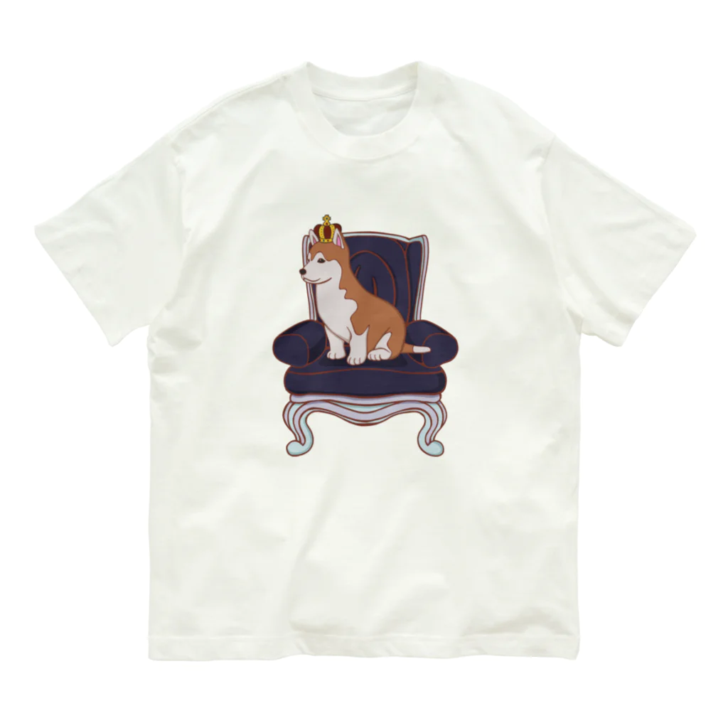 prunelleのKing  Dog オーガニックコットンTシャツ