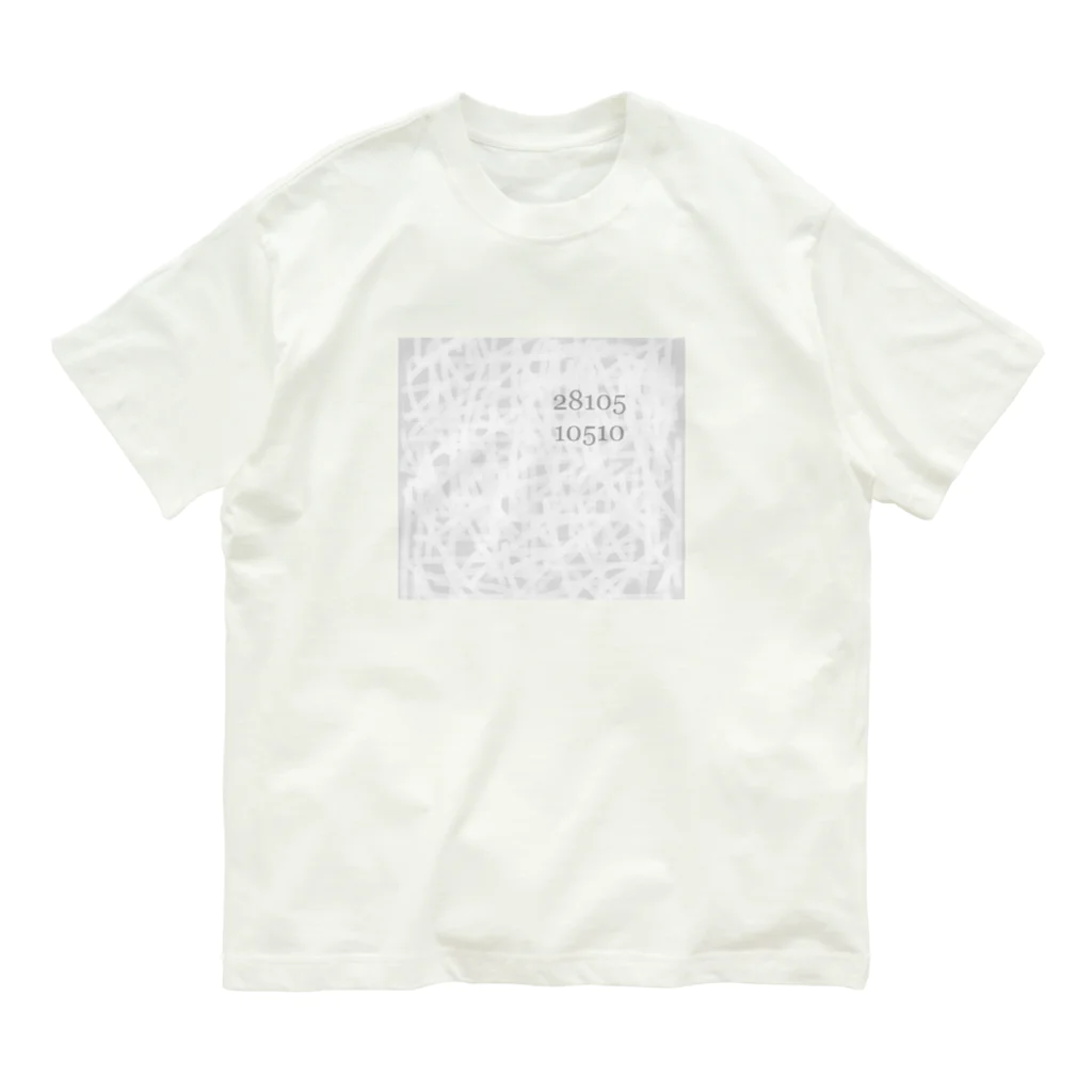 28105 10510 の淡墨　28105 10510 Organic Cotton T-Shirt