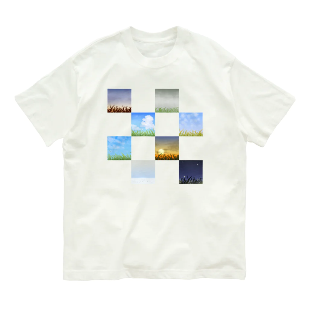 よろずやアカネの草のある景色 Organic Cotton T-Shirt