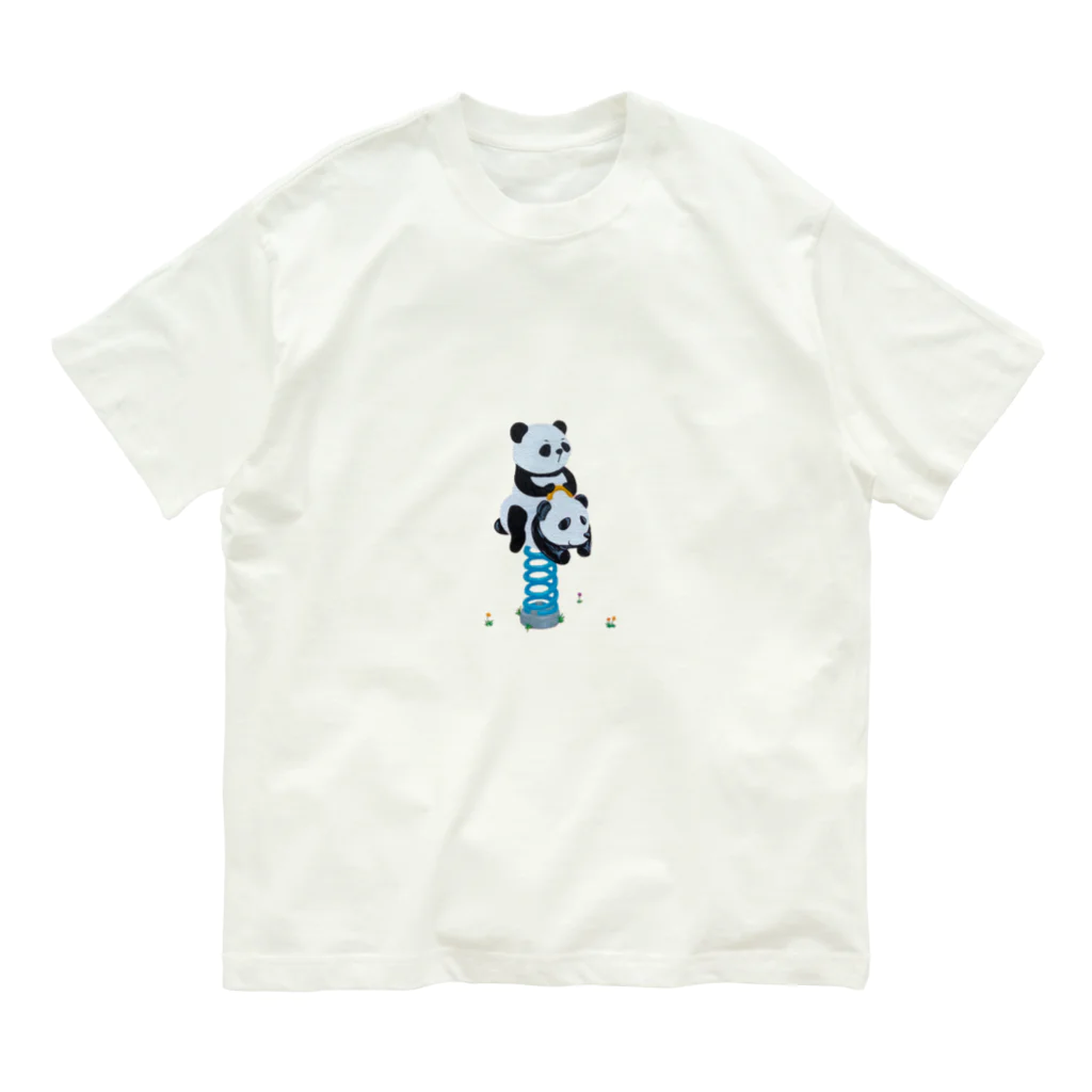 タケイチユウのパンダさん オーガニックコットンTシャツ