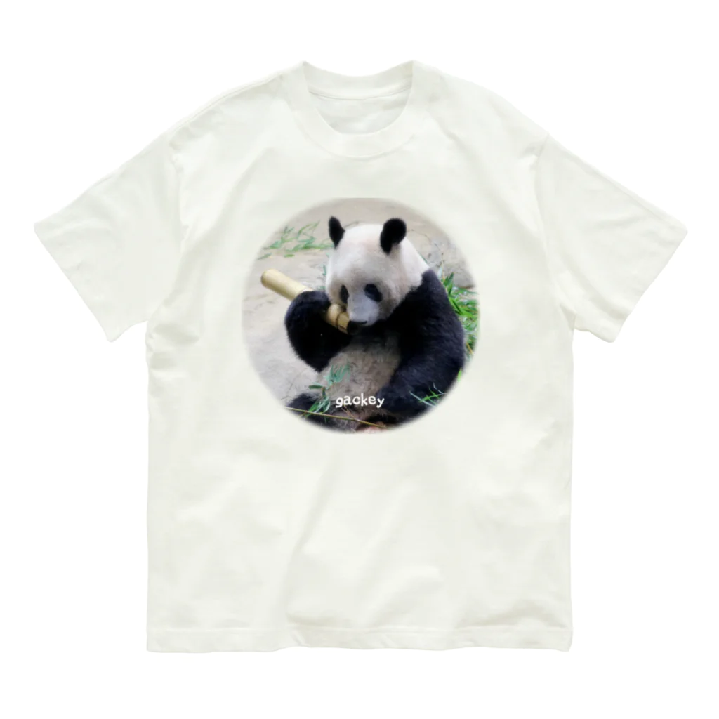 gackeyのもしもし PANDA Organic Cotton T-Shirt