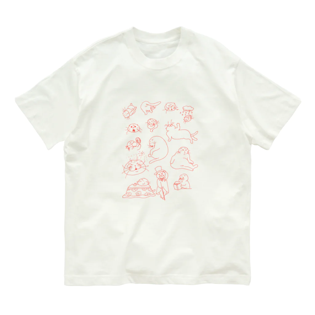 マルティ部屋のシニアなマルティ赤 Organic Cotton T-Shirt