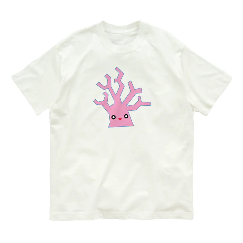 ゴロニャーのダサT屋さんのサンゴの日 対応グッズ サンゴくん Organic Cotton T-Shirt