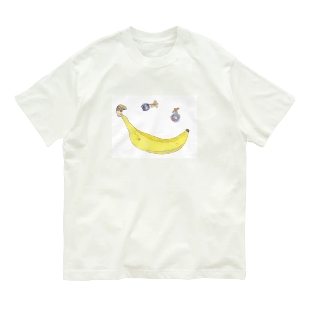 ホームタウンスター　Hometown Star のバナナスマイリー　Banana Smiley オーガニックコットンTシャツ