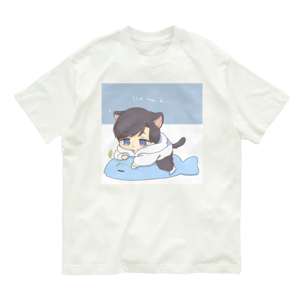 樹のいつにゃんころ（背景ありVer） Organic Cotton T-Shirt