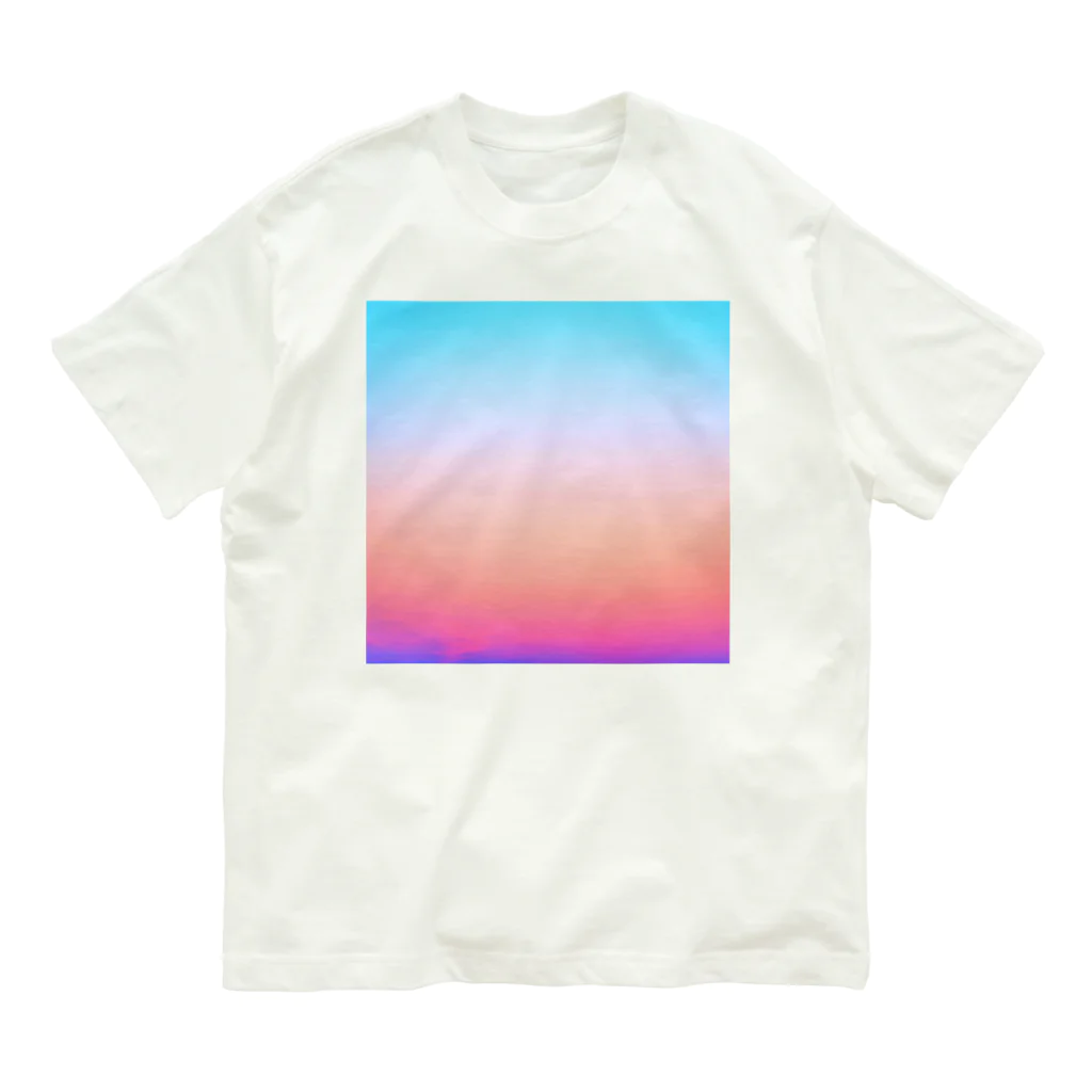 𝙈𝙊𝙈𝙊'𝙨 𝙎𝙝𝙤𝙥のsky-私の好きな色　期間限定品 Organic Cotton T-Shirt