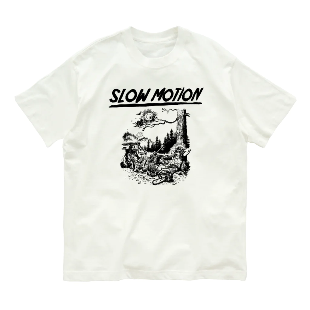 LUCKY SIDE MARKET -ラッキーサイドマーケット-のslow motion オーガニックコットンTシャツ