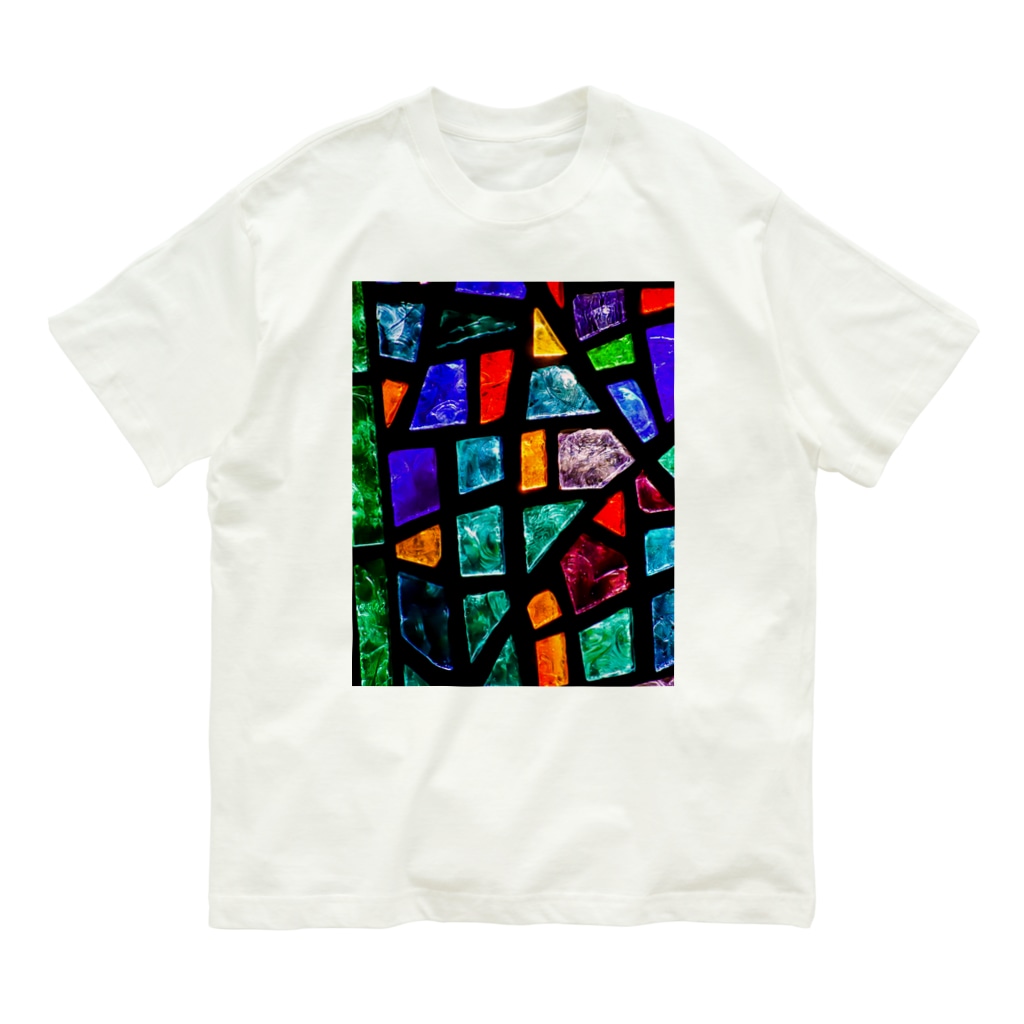 𝙈𝙊𝙈𝙊'𝙨 𝙎𝙝𝙤𝙥のステンドグラス Organic Cotton T-Shirt