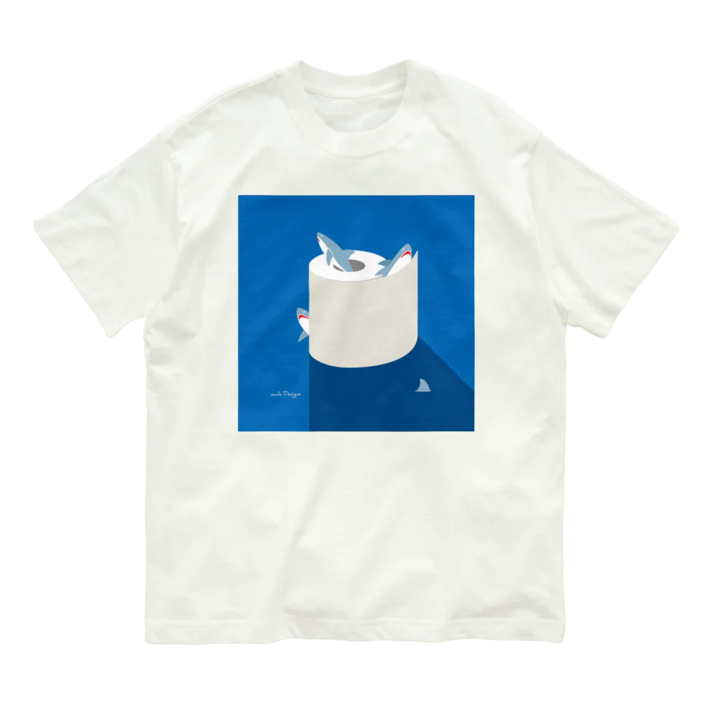 さかたようこ / サメ画家の夜のSAME Paper オーガニックコットンTシャツ