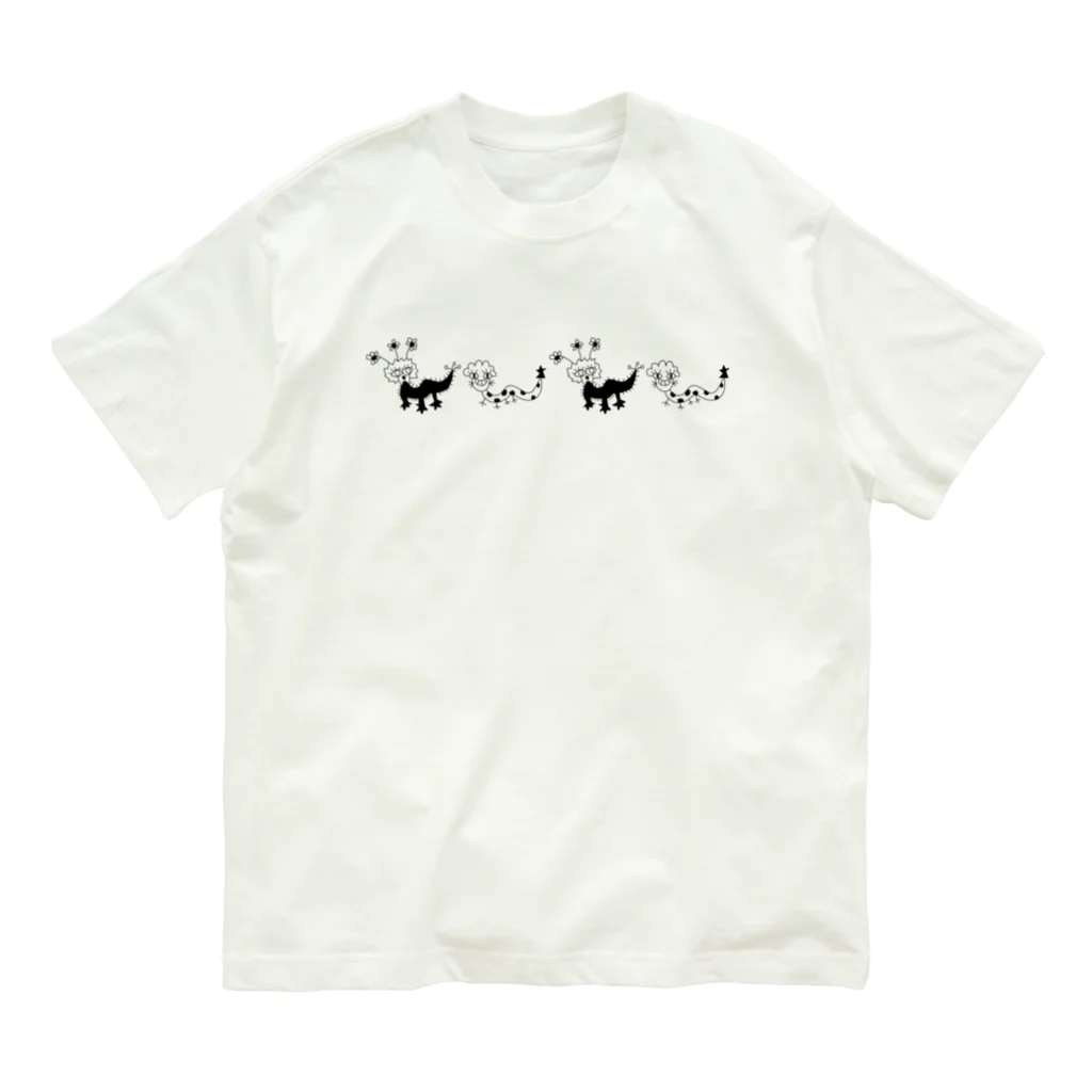 えむえむのみずたまへび　と　はなとかげ Organic Cotton T-Shirt