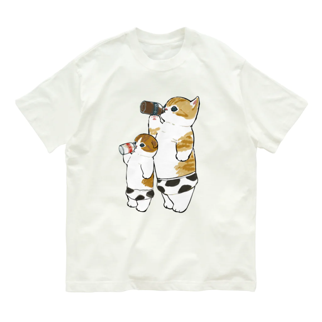 mofusandのMilkにゃん オーガニックコットンTシャツ