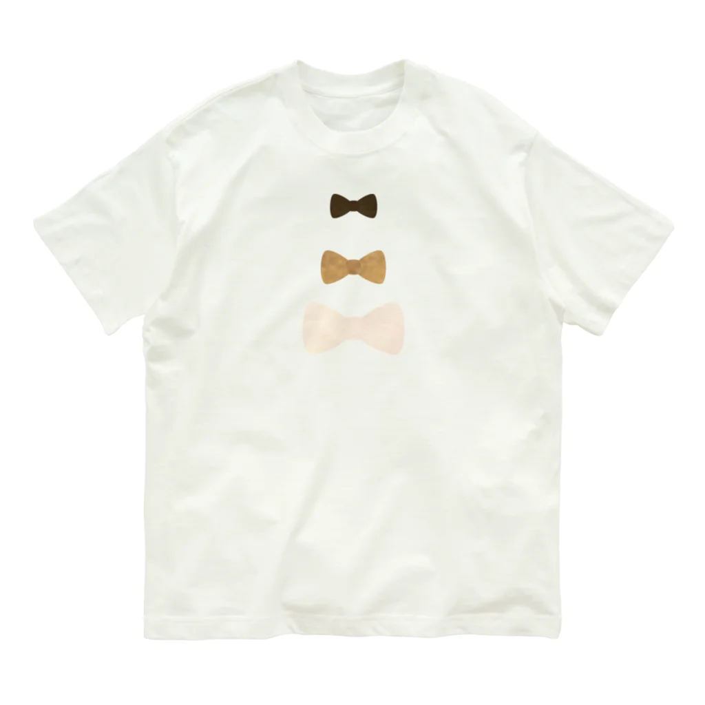 cotton-berry-pancakeのナチュラルりぼん Organic Cotton T-Shirt