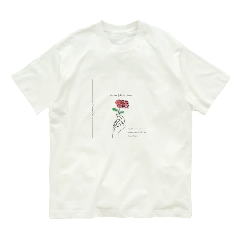 *BLu-e:GarDen*のRanunculus Organic Cotton T-Shirt