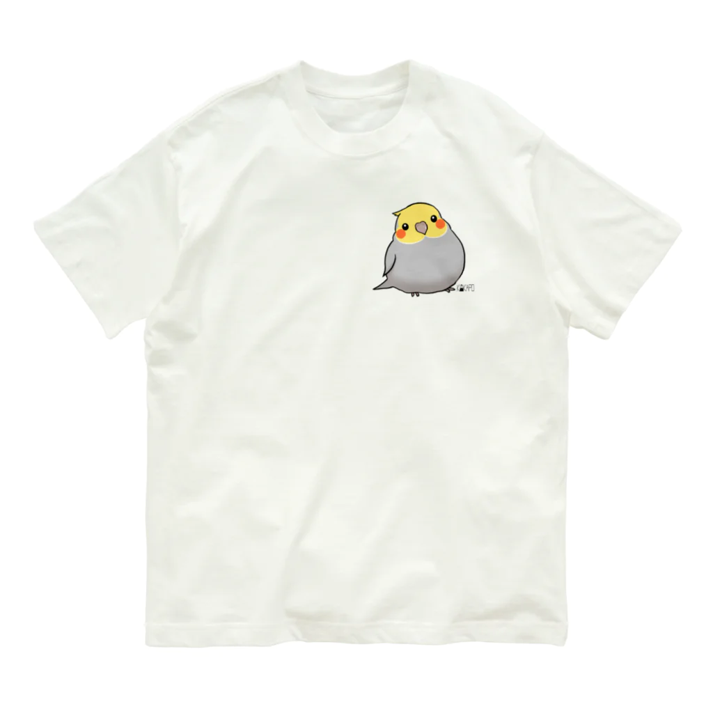 *KAKAPO*の*KAKAPO*のふんわりオカメインコちゃん(のまる) オーガニックコットンTシャツ