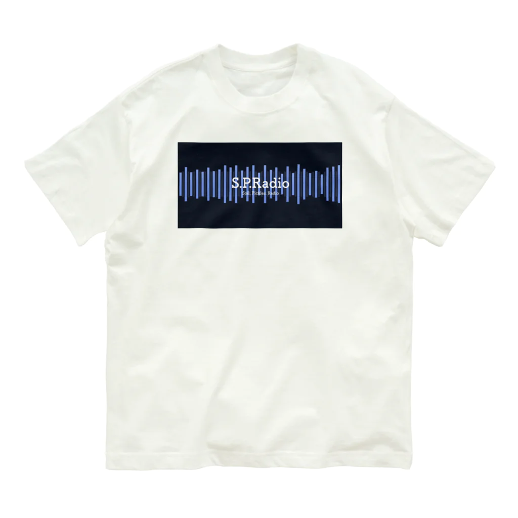 S.P.RadioのS.P.Radio logo 2 オーガニックコットンTシャツ