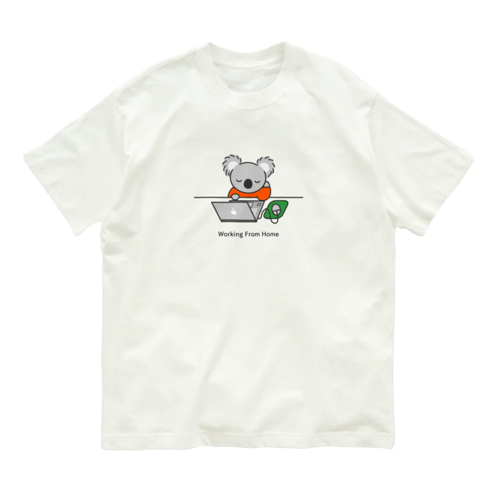 のぐちさきのコアラさんのリモートワーク Organic Cotton T-Shirt