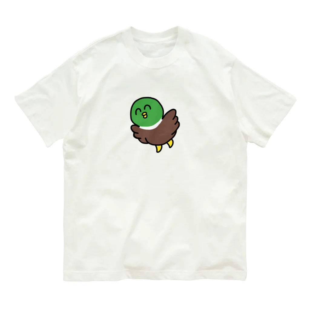 かもちゃん 公式ショップのそらとぶかもちゃん オーガニックコットンTシャツ