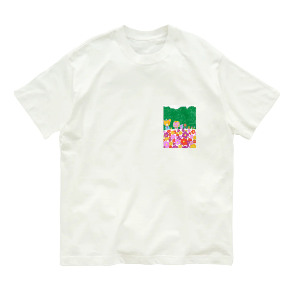 Reborn：ゴロえもんのマスクマン と 花畑 Organic Cotton T-Shirt