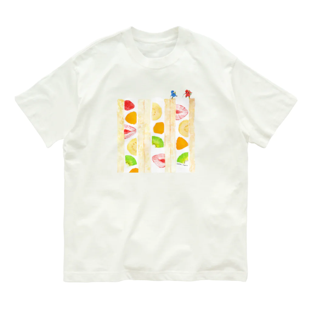 isshiki mayumiのフルーツサンド登山Tシャツ Organic Cotton T-Shirt