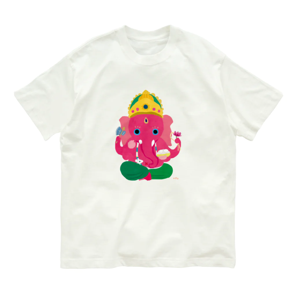 おばけ商店の神仏Tシャツ＜ガネーシャ＞ Organic Cotton T-Shirt