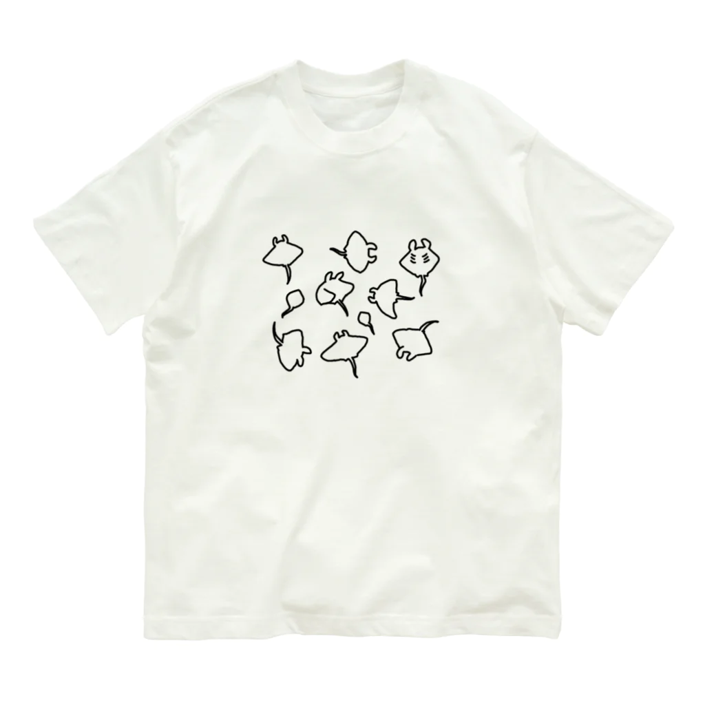 ゆるあにまるのエイの集い Organic Cotton T-Shirt