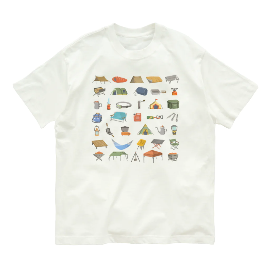 マル虫工房のキャンプ道具オーガニックＴシャツ Organic Cotton T-Shirt