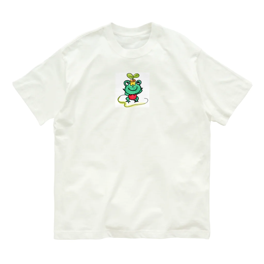 ちびがえるのはい！わかりました。 オーガニックコットンTシャツ