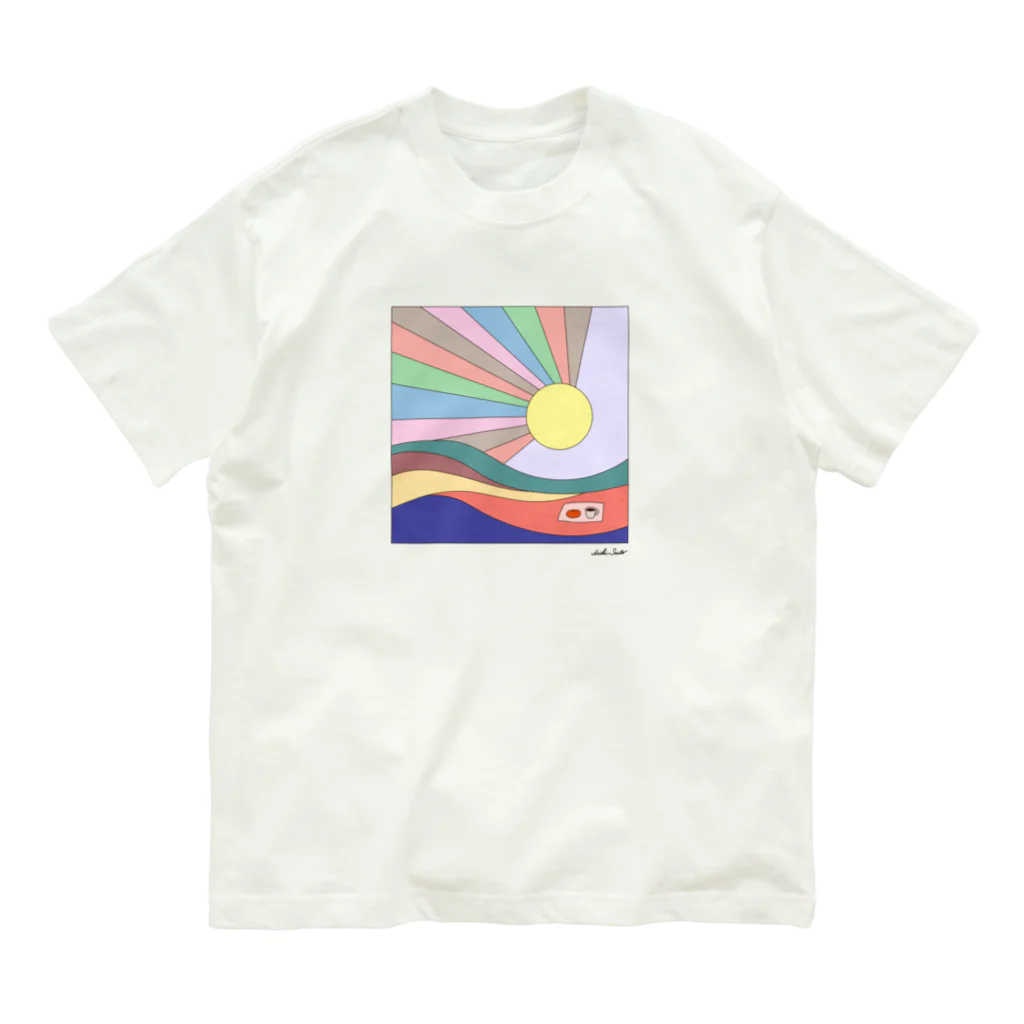 Beagle & Bearのgood morning day Organic Cotton T-Shirt