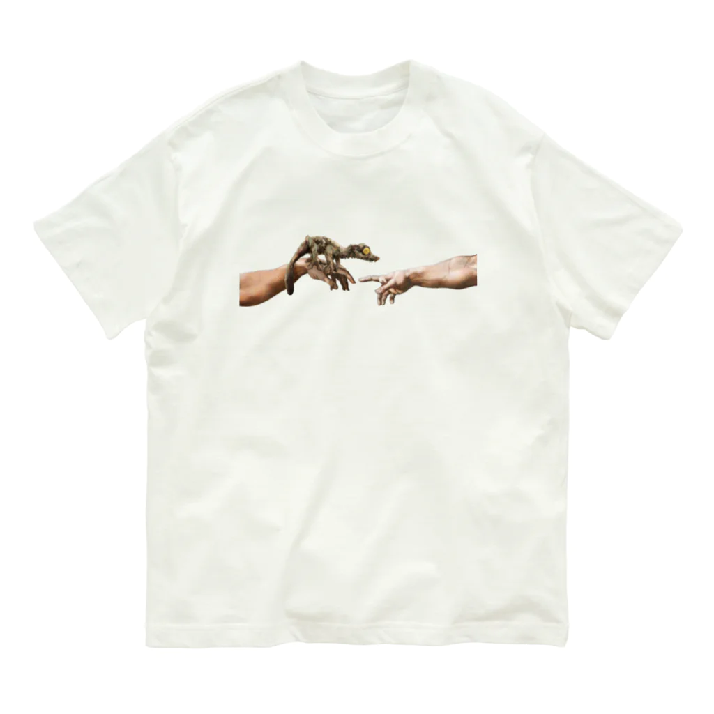 HermannStrasseのミケランジェロとフリンジヘラオヤモリ Organic Cotton T-Shirt