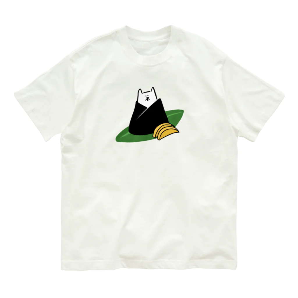 けちゃっぷごはんのお店のおにぎり猫 Organic Cotton T-Shirt