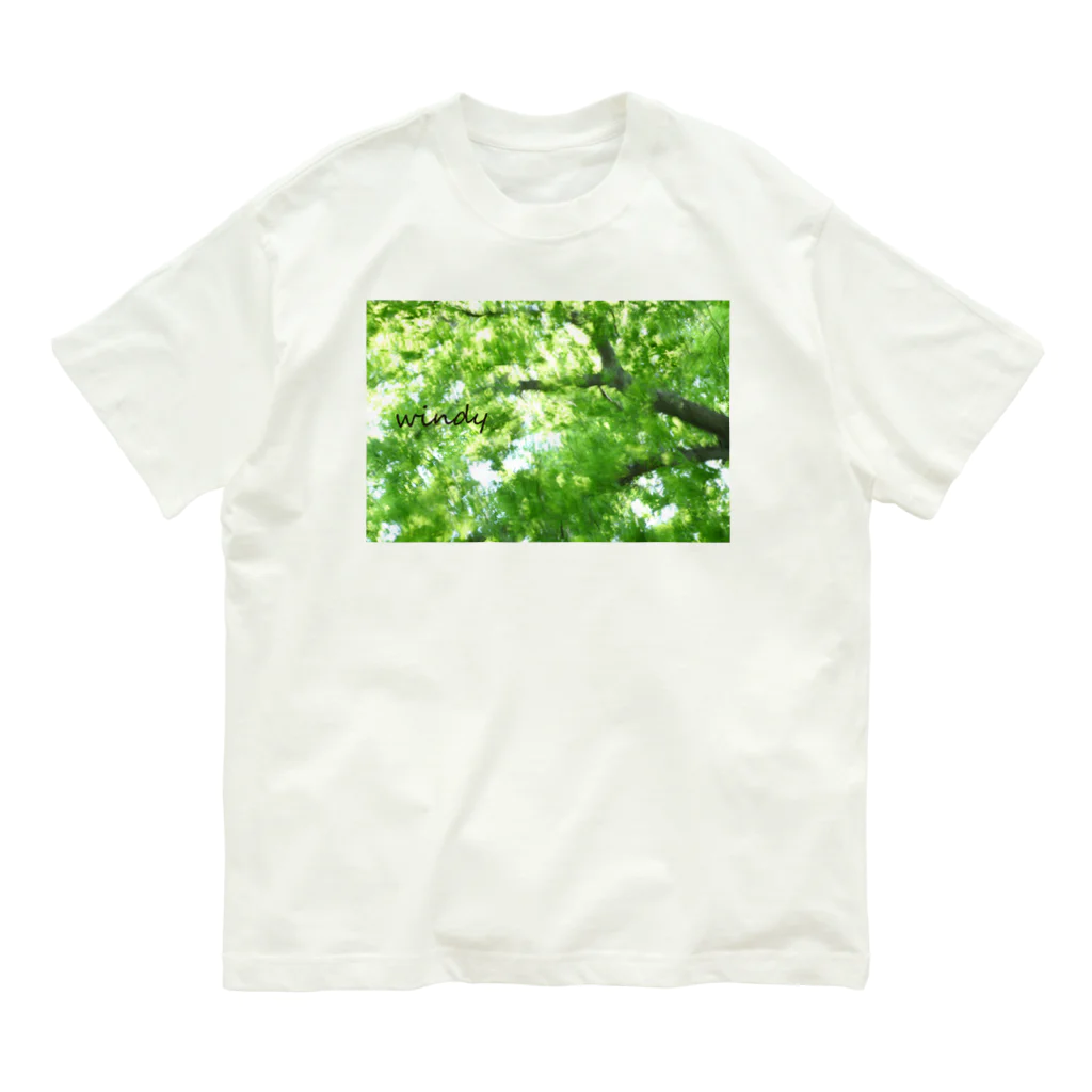 photo-kiokuの風に揺れる木 Organic Cotton T-Shirt