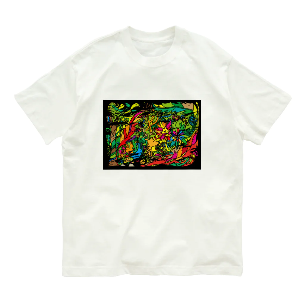 Mairのヴィンテージ　アニマル　ジャングル Organic Cotton T-Shirt