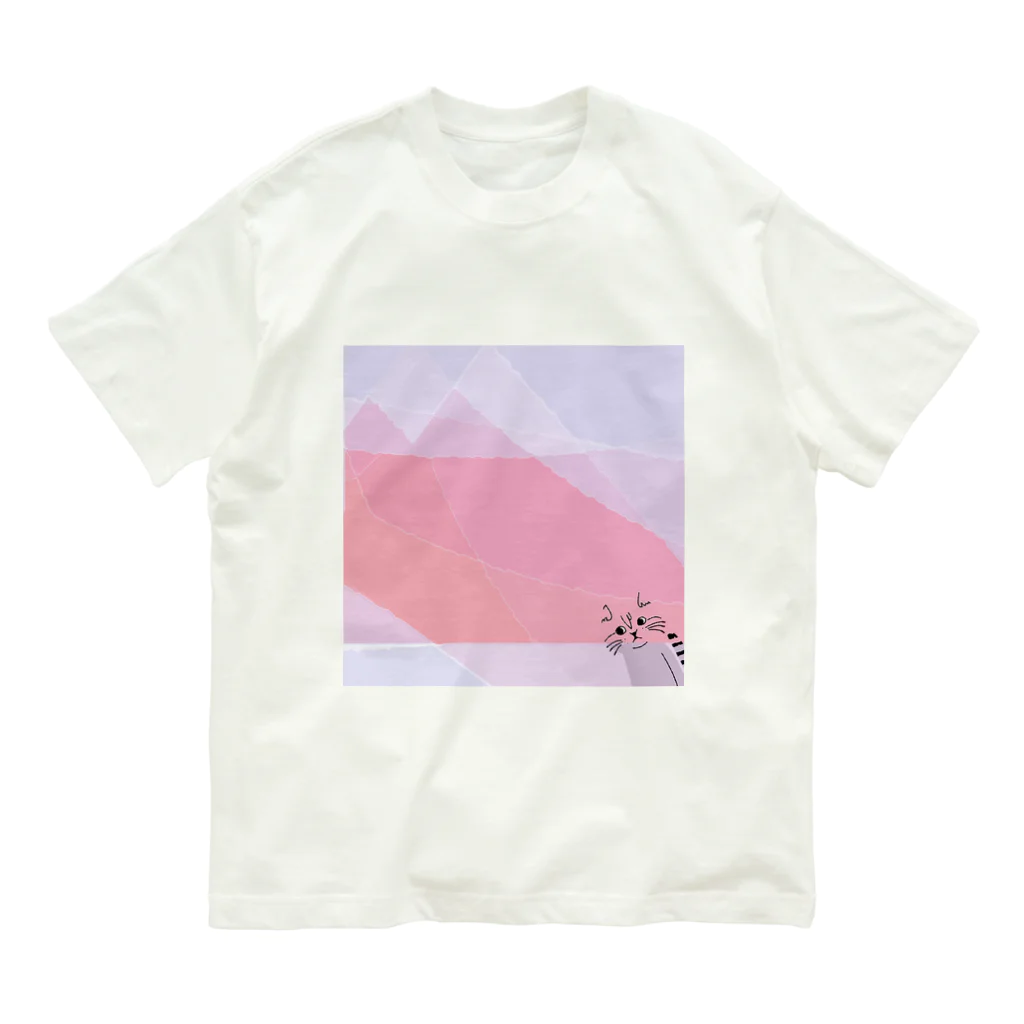 mapechiのトラネコしまお、カメレオンになる Organic Cotton T-Shirt