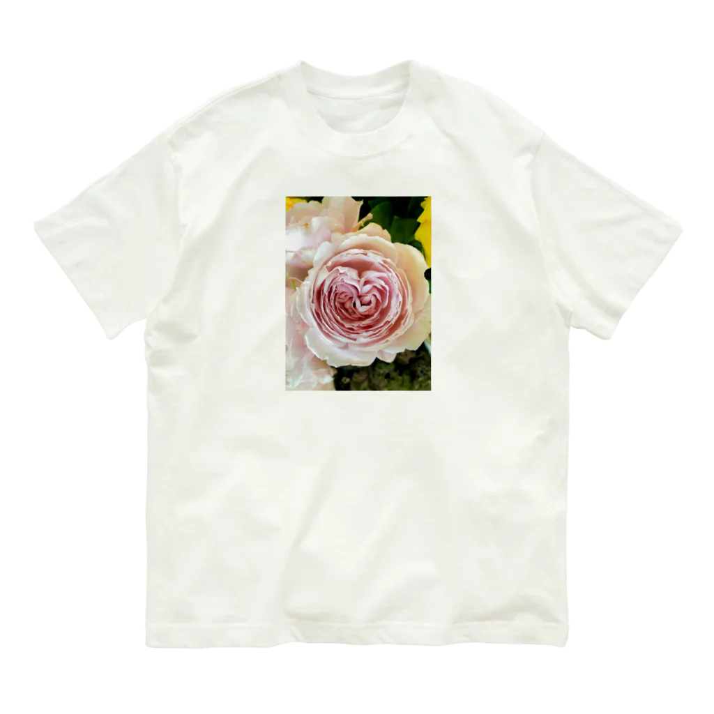 やまと結びの薔薇の中のハート Organic Cotton T-Shirt