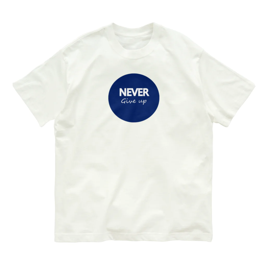 ROCOCHANNELのNEVER Give up オーガニックコットンTシャツ