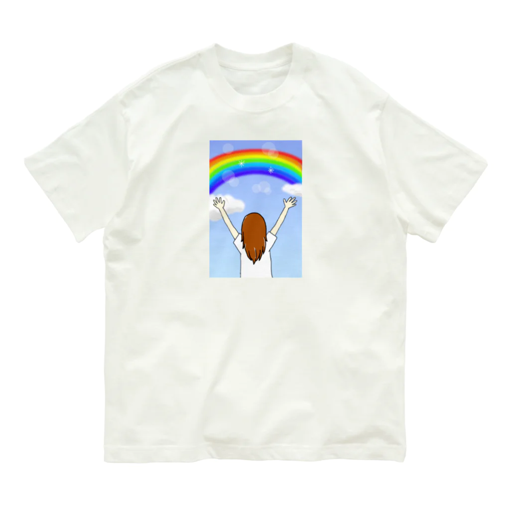 kinokonekoの雨上がりの空 Organic Cotton T-Shirt