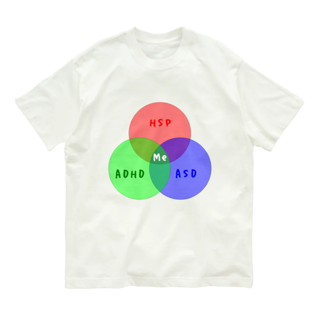 でおきしりぼ子の実験室のidentity_ab_st_and_tb オーガニックコットンTシャツ