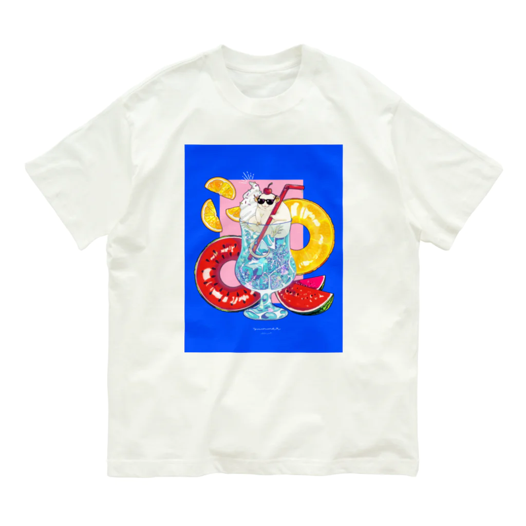 squeak squeakのサマーバケーション オーガニックコットンTシャツ