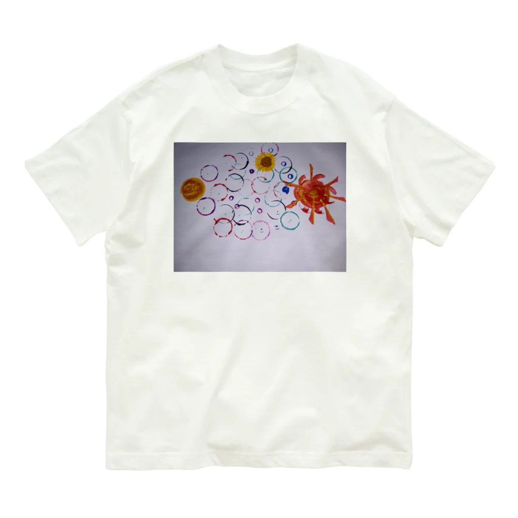 tomozou15の夏の月と太陽☀️ オーガニックコットンTシャツ