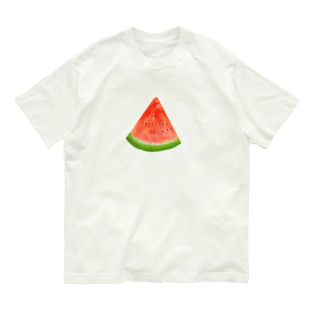 スマイルのスイカ Organic Cotton T-Shirt