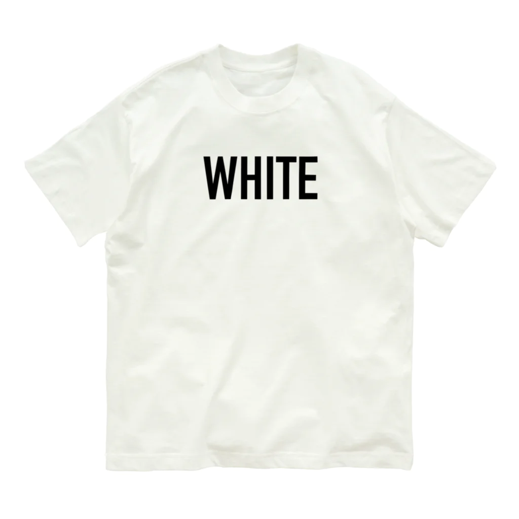 “SHOP”のwhite Tシャツ オーガニックコットンTシャツ